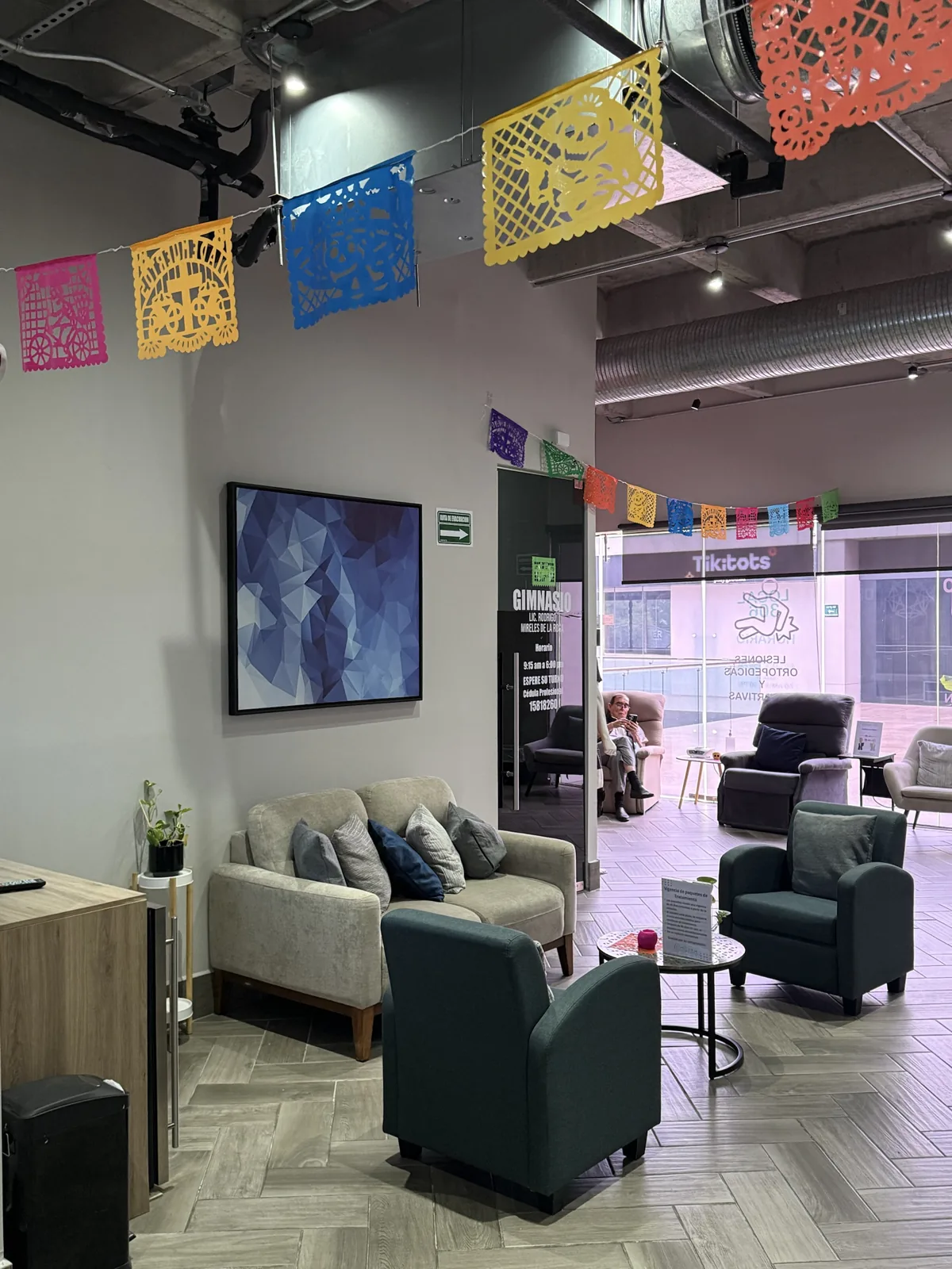 Recepción de la clínica